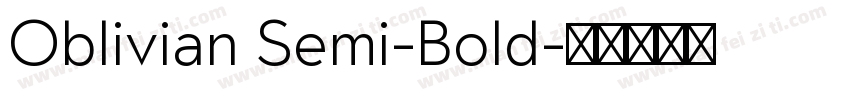 Oblivian Semi-Bold字体转换